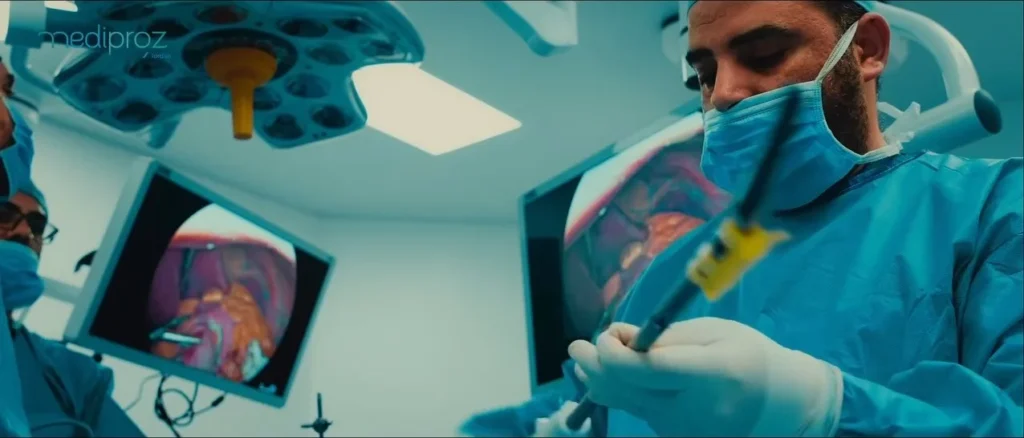 Surgical team using the KARL STORZ VITOM eagle exoscope at Al Rasheed Hospital (additional photo)
